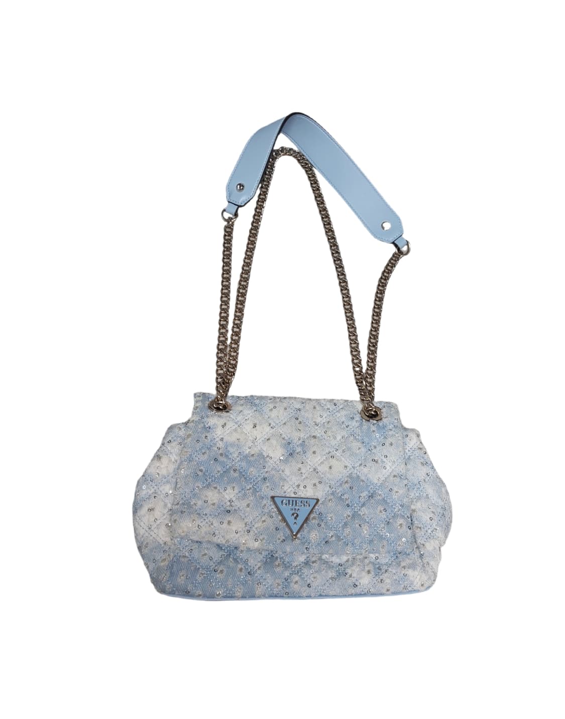 게스 GUESS 미니 플랩 퀼팅백 갸루 핀터깔 상품이미지1