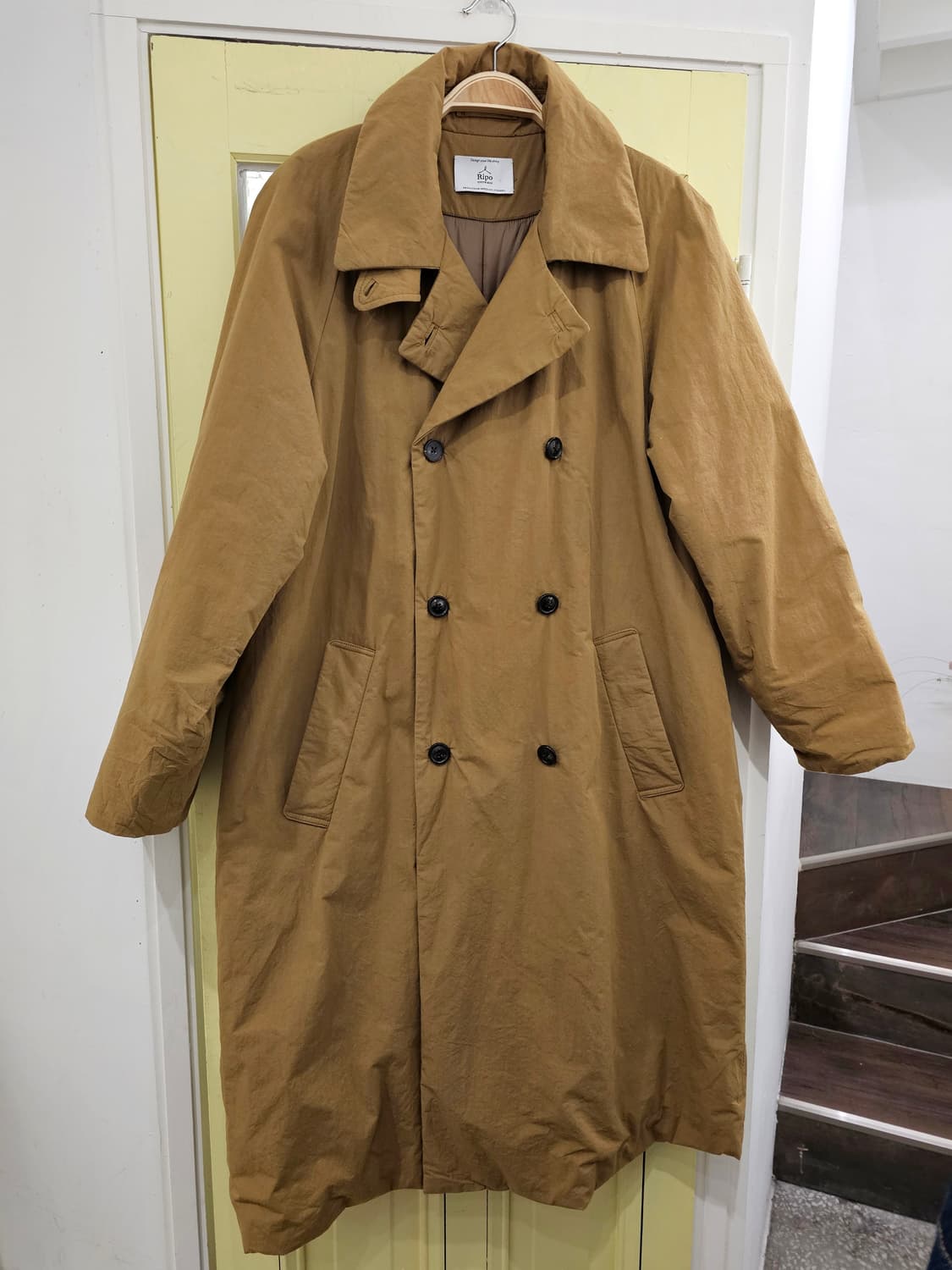Ripo trenta anni  베이지 패딩 더블코트 상품이미지3