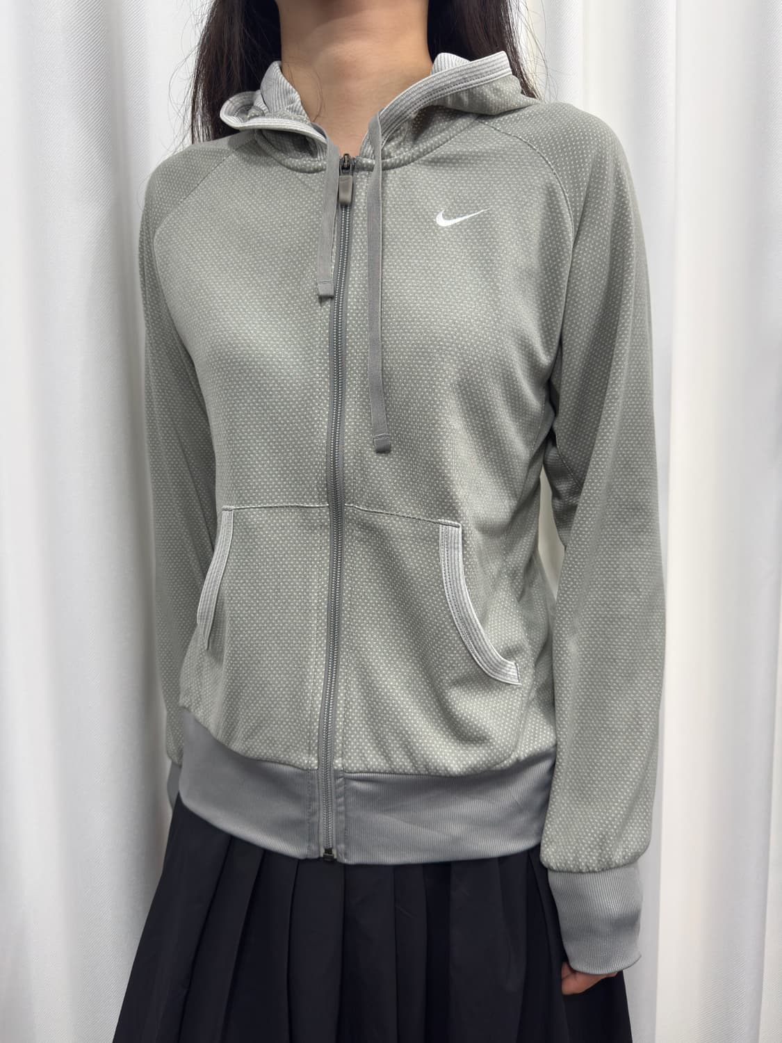 nike soft gray dot hood zipup 상품이미지2