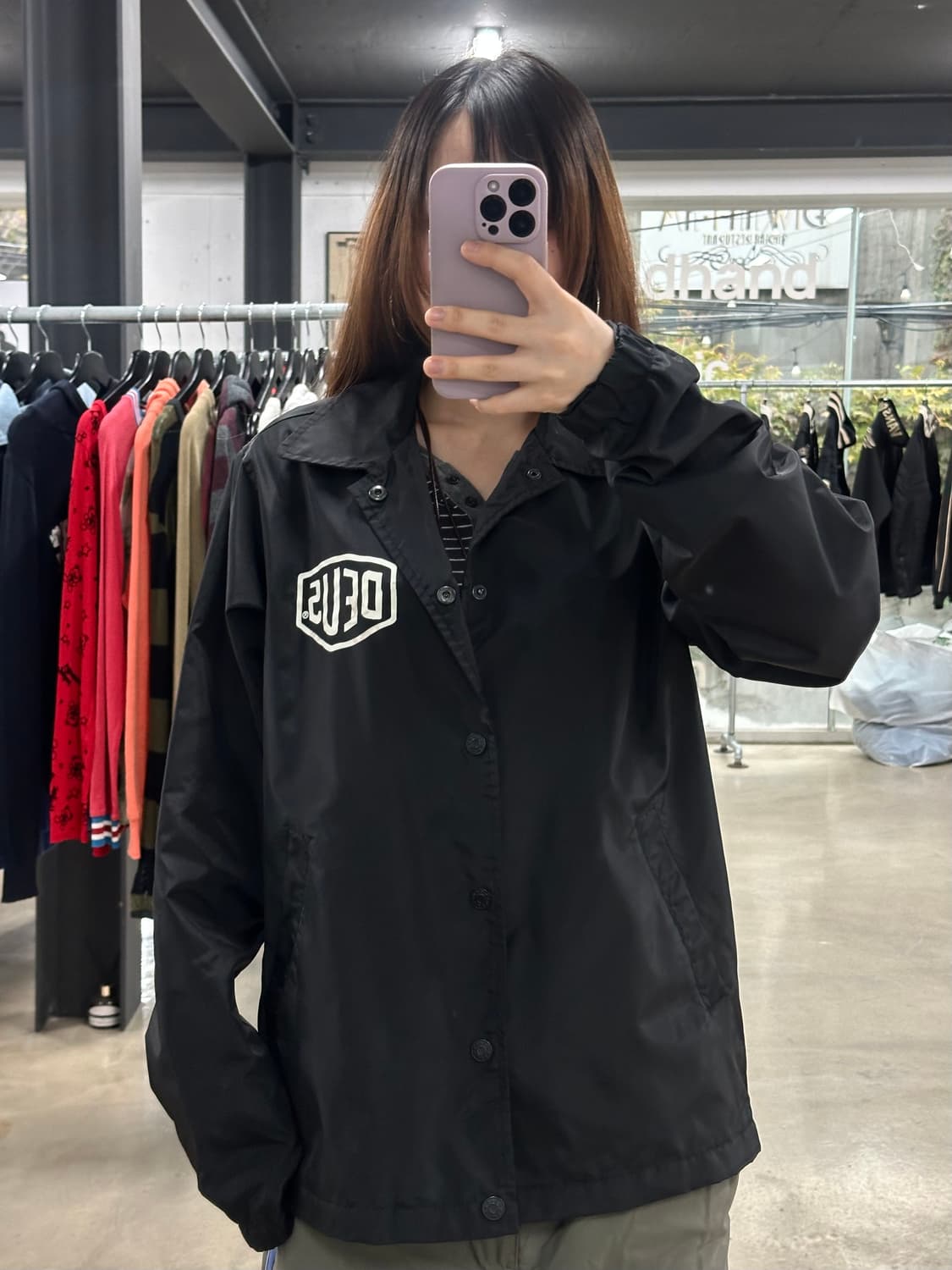 데우스 엑스마키나 코치자켓 블랙 상품이미지3