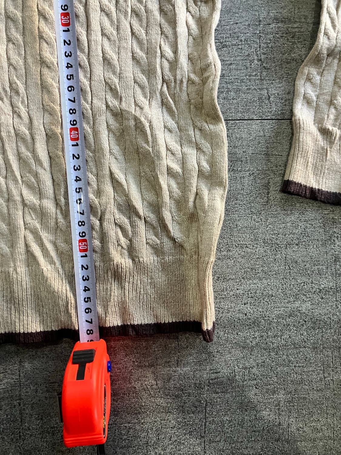 일본빈티지 Swing 올드스쿨아메카지 할메카지 배색니트스웨터 초코대대장 상품이미지3