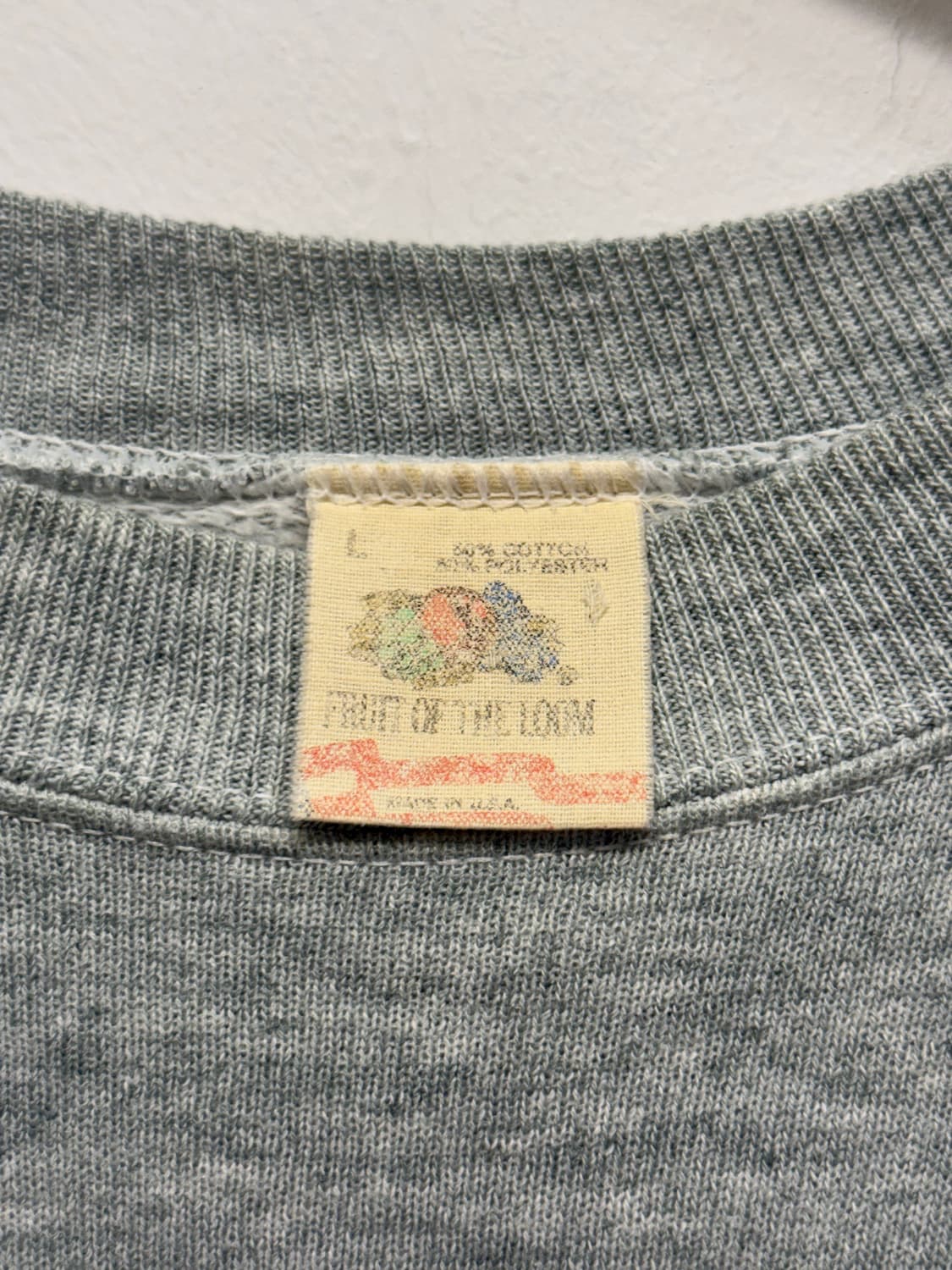 80-90s USA FRUIT OF THE LOOM 스웻 셔츠 상품이미지7