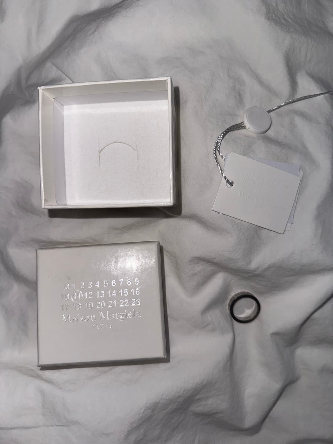 메종 마르지엘라 뉴메리컬 실버링 실버 02 사이즈 상품이미지2