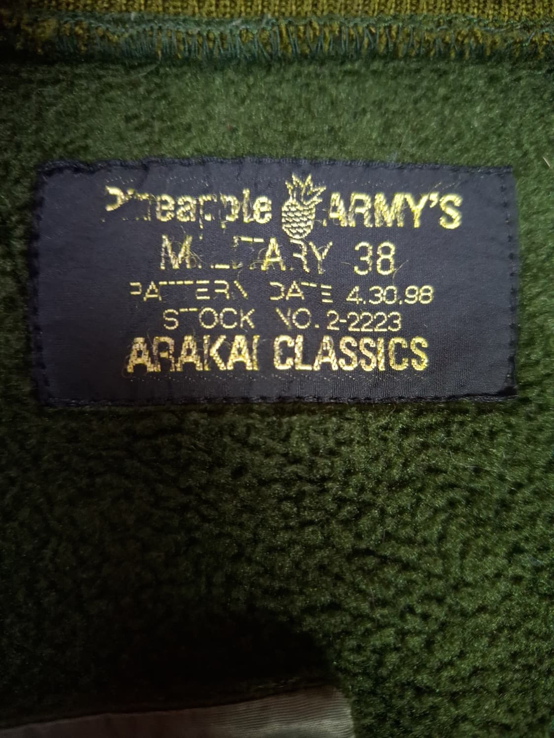 오리지날 캡클로징사 폴라텍 후리스 MA-1 항공자켓 상품이미지5