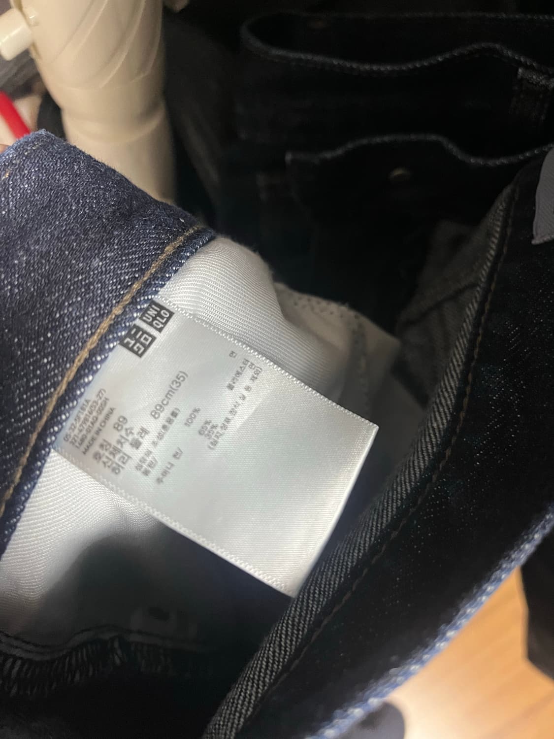 유니클로 jwa 스트레이트진 블루,생지 89  상품이미지2