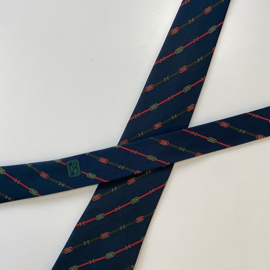 셀린느(celine) 심플로고 명품 정품 넥타이 상품이미지4