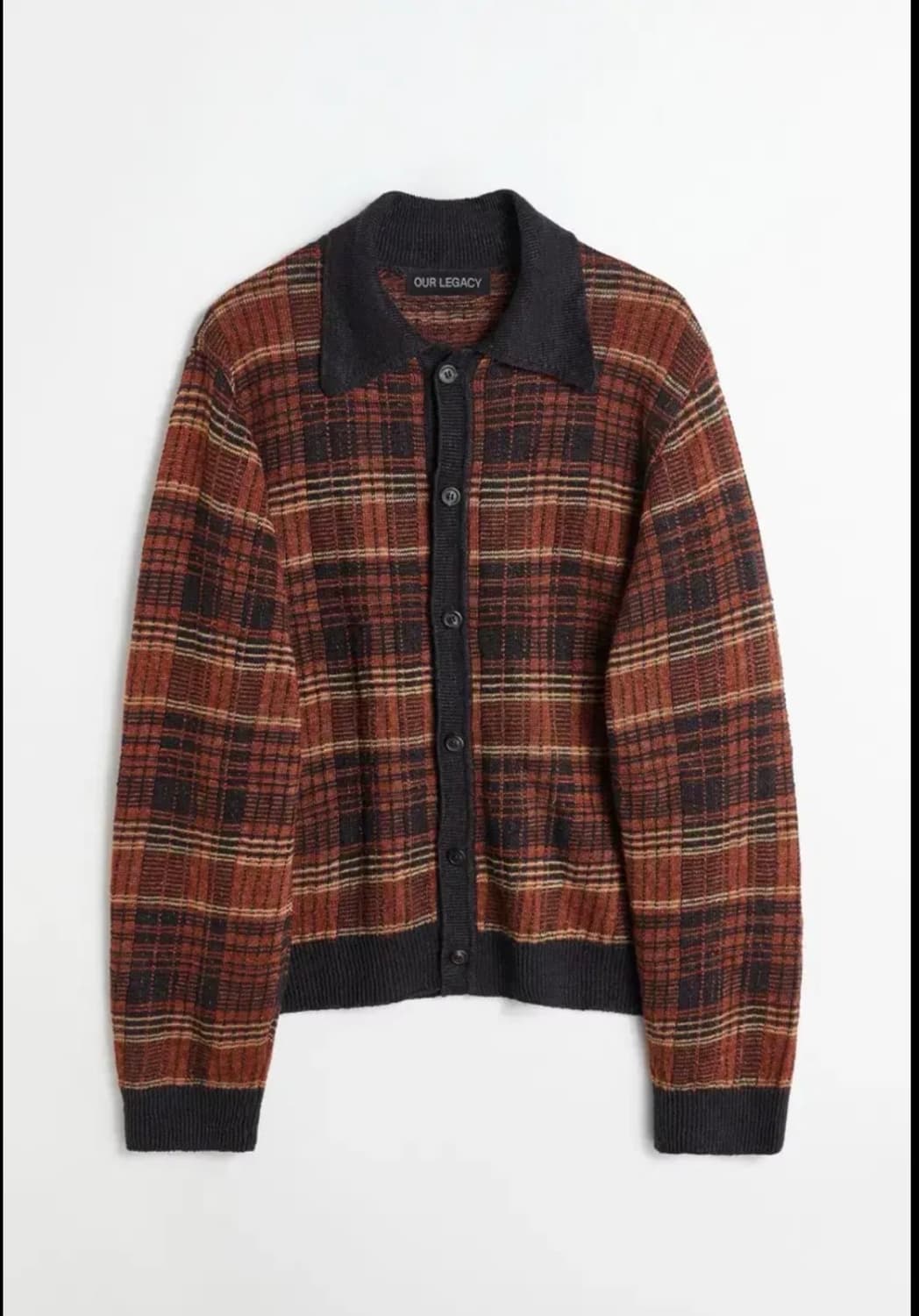 Ourlegacy 폴로니트 가디건 기저체크 상품이미지1
