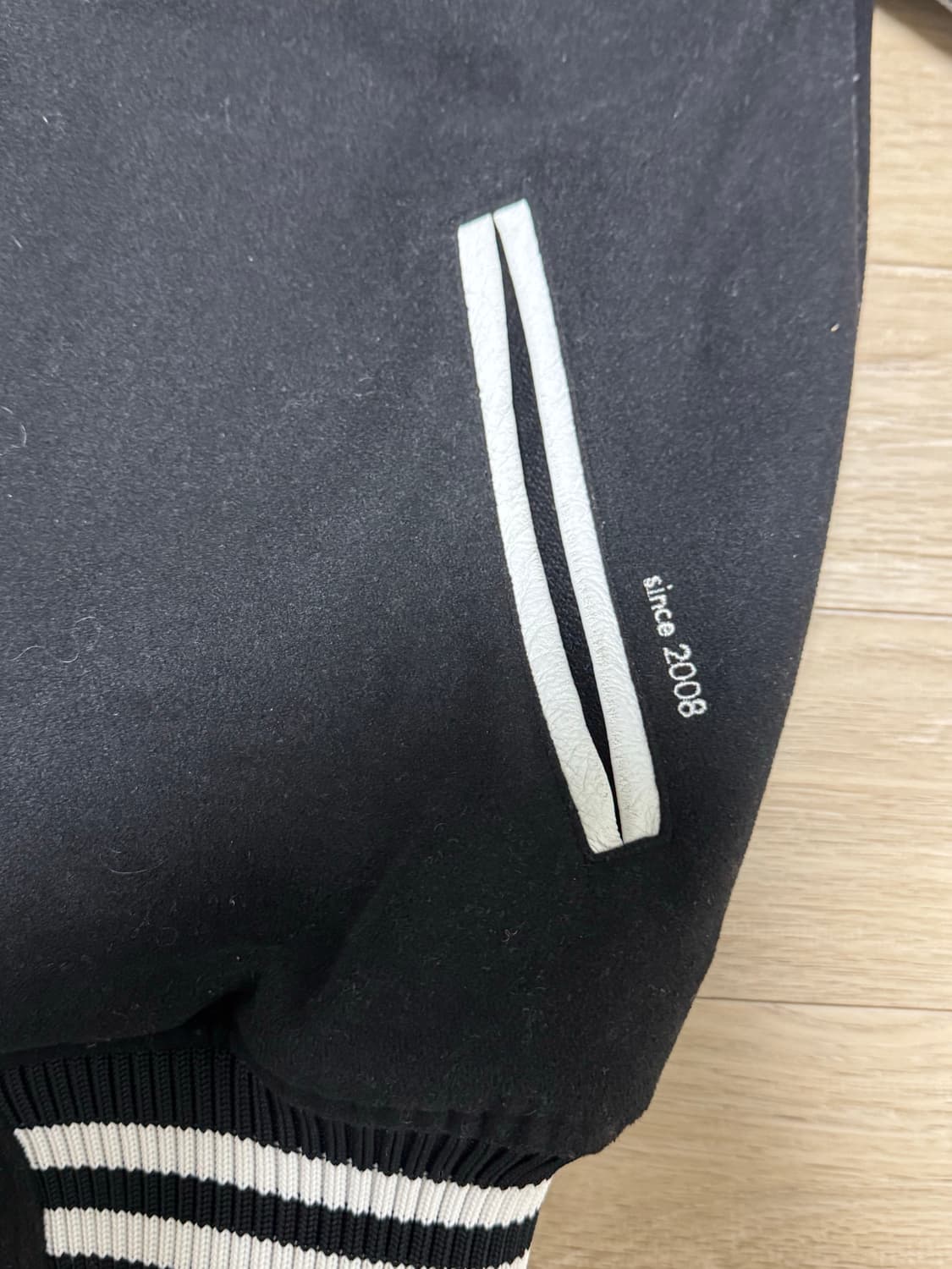 Vintage Leather Two-tone Varsity 상품이미지6