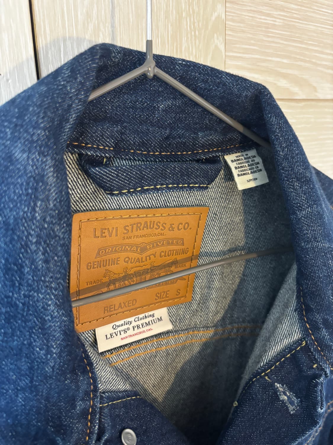 택포/실착1회) 리바이스 릴렉스드 중청 타입2 데님 트러커 자켓 상품이미지3