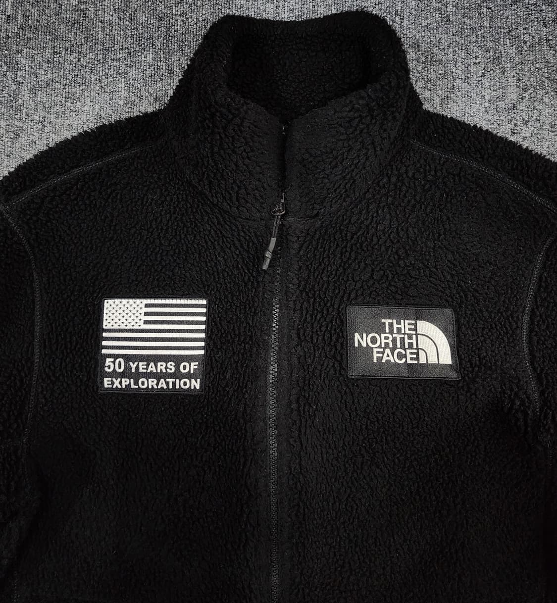노스페이스 50주년 성조기 스노우시티 플리스 후리스 집업 자켓 L 상품이미지4
