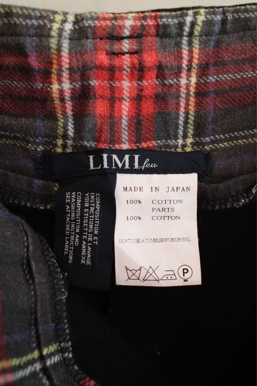 LIMI few by 요지 야마마토 플리츠 팬츠 (34인치) 상품이미지3