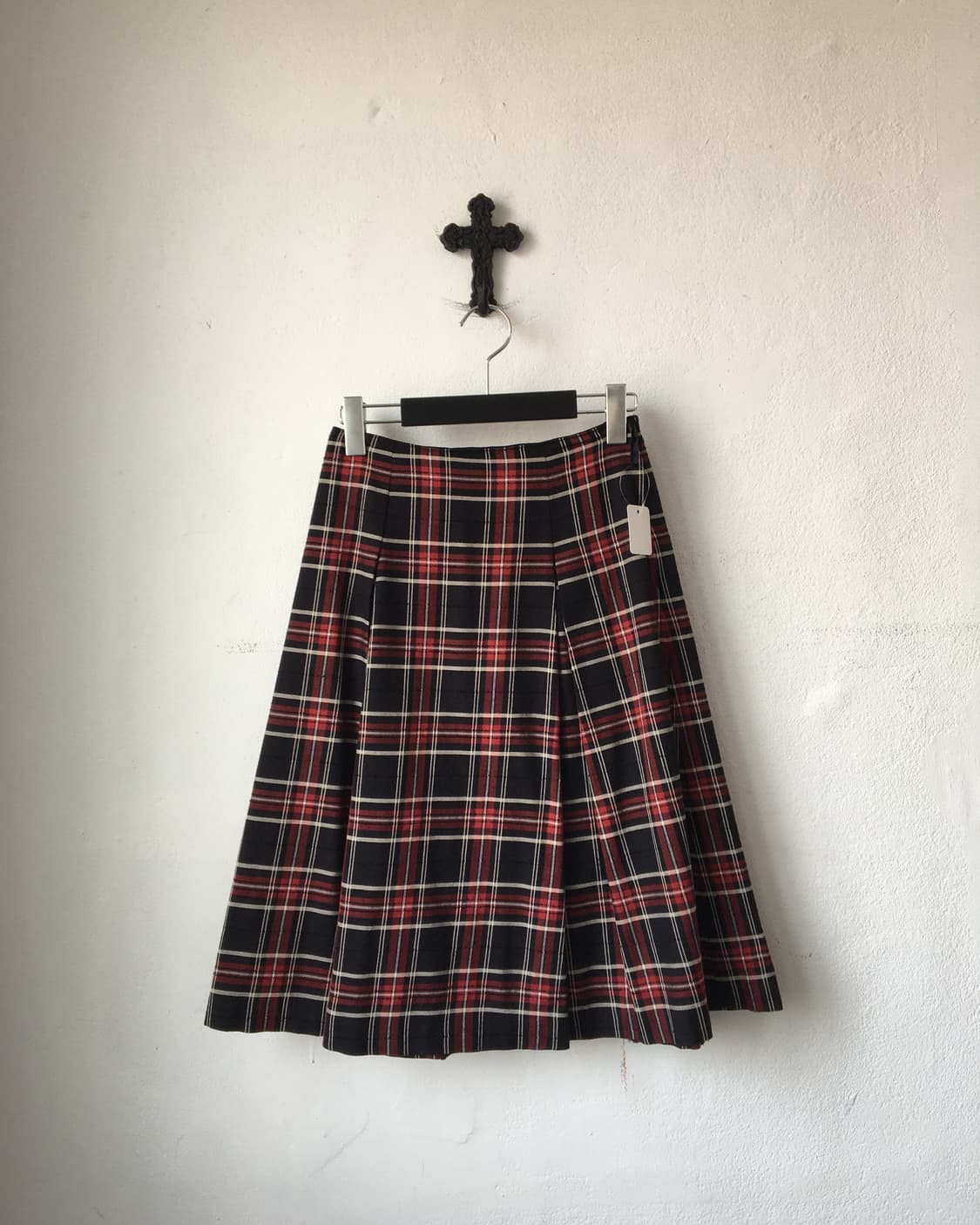 Check pattern pleats skirt 상품이미지1