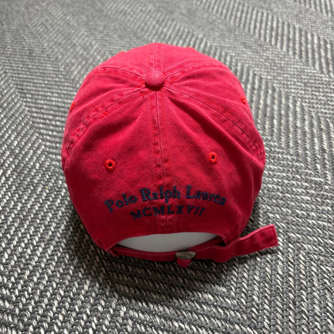 폴로 랄프로렌 레드 볼캡(OS) 상품이미지3