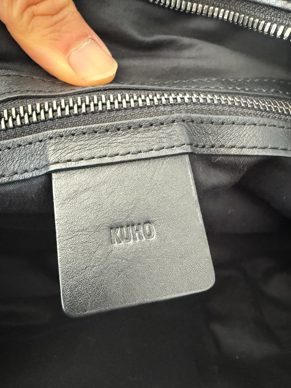 구호(KUHO) 레더&원단 토트 크로스백 상품이미지10