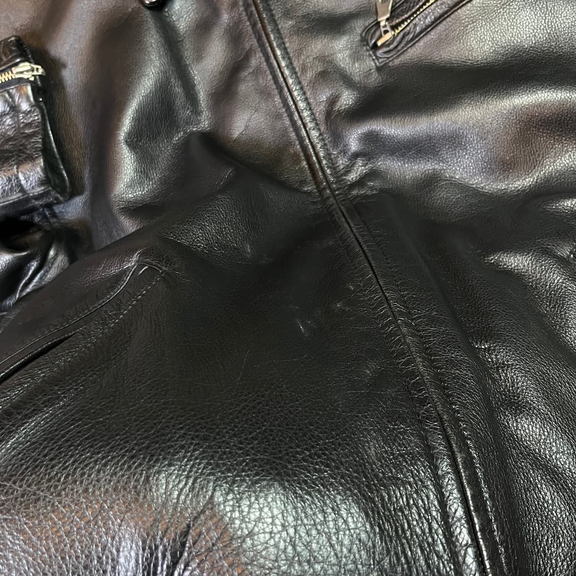 Vintage GUYS CLUB 소가죽 자켓 상품이미지7