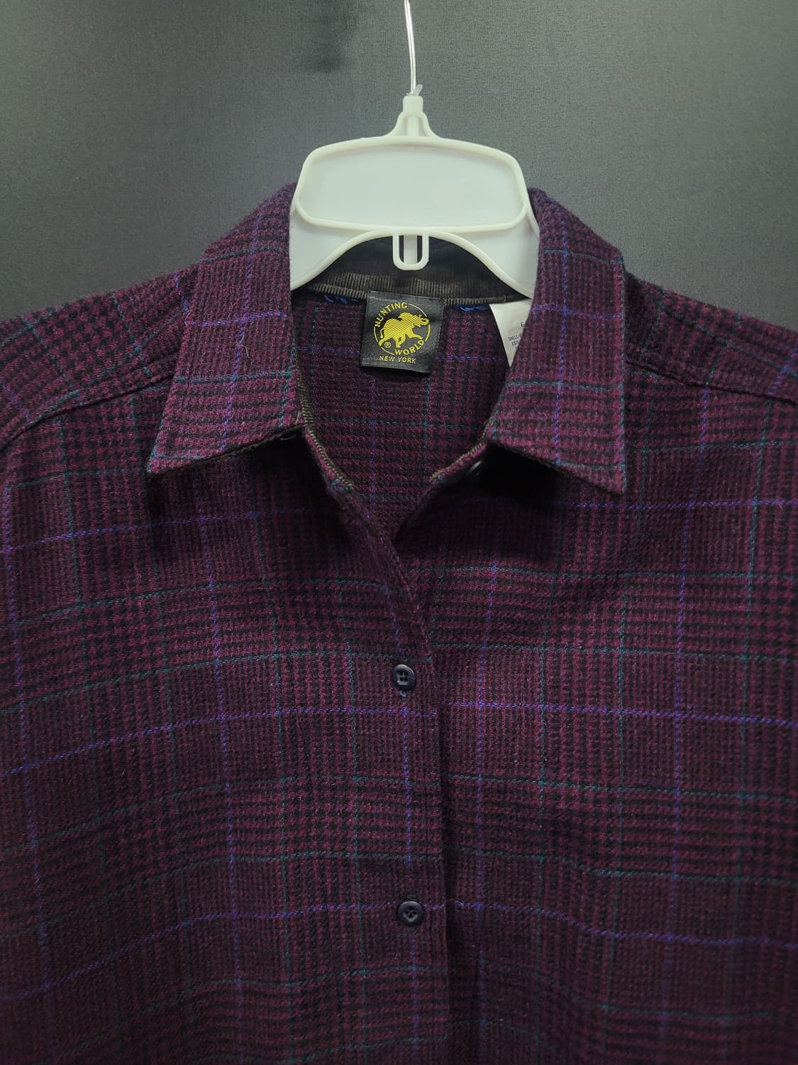 HUNTING WORLD 헌팅월드 USA 오버핏 울 셔츠 상품이미지2