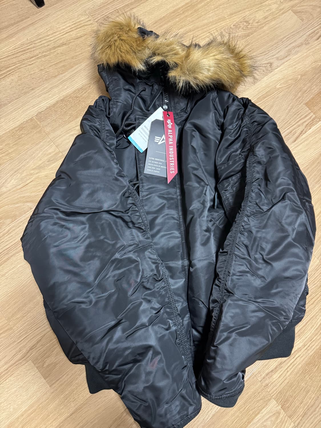 알파인더스트리 n2b L사이즈 미사용 새상품 상품이미지1