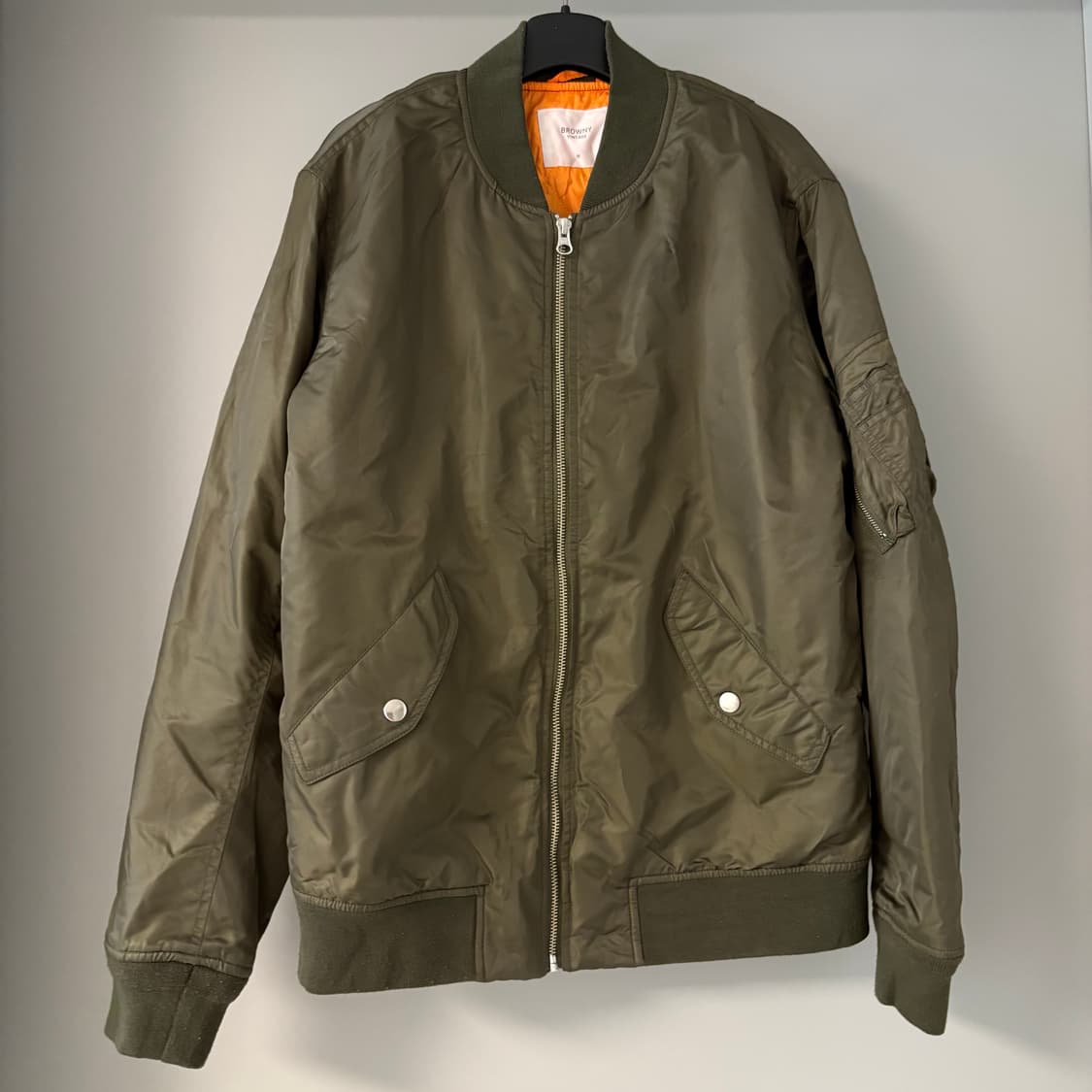 BROWNY VINTAGE khaki ma-1 jacket M 상품이미지1