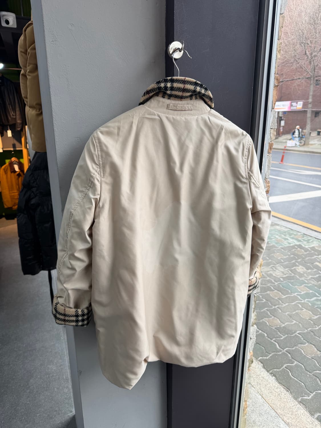 L/ 버버리 리버시블 노바체크 코트 자켓 상품이미지9