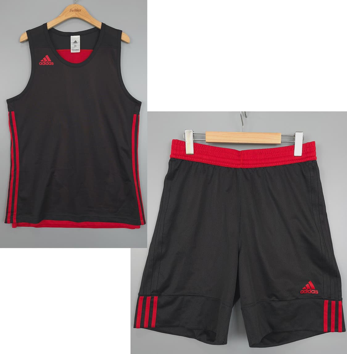 아디다스 adidas 민소매 상하의 세트 3XL 상품이미지1