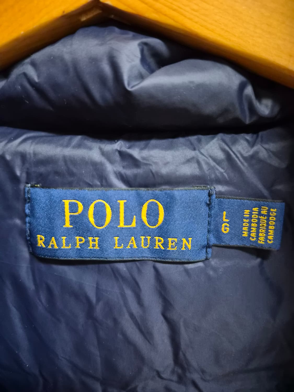 L/105) 폴로 랄프로렌 타탄체크 블랙와치 패딩 팝니다 상품이미지4