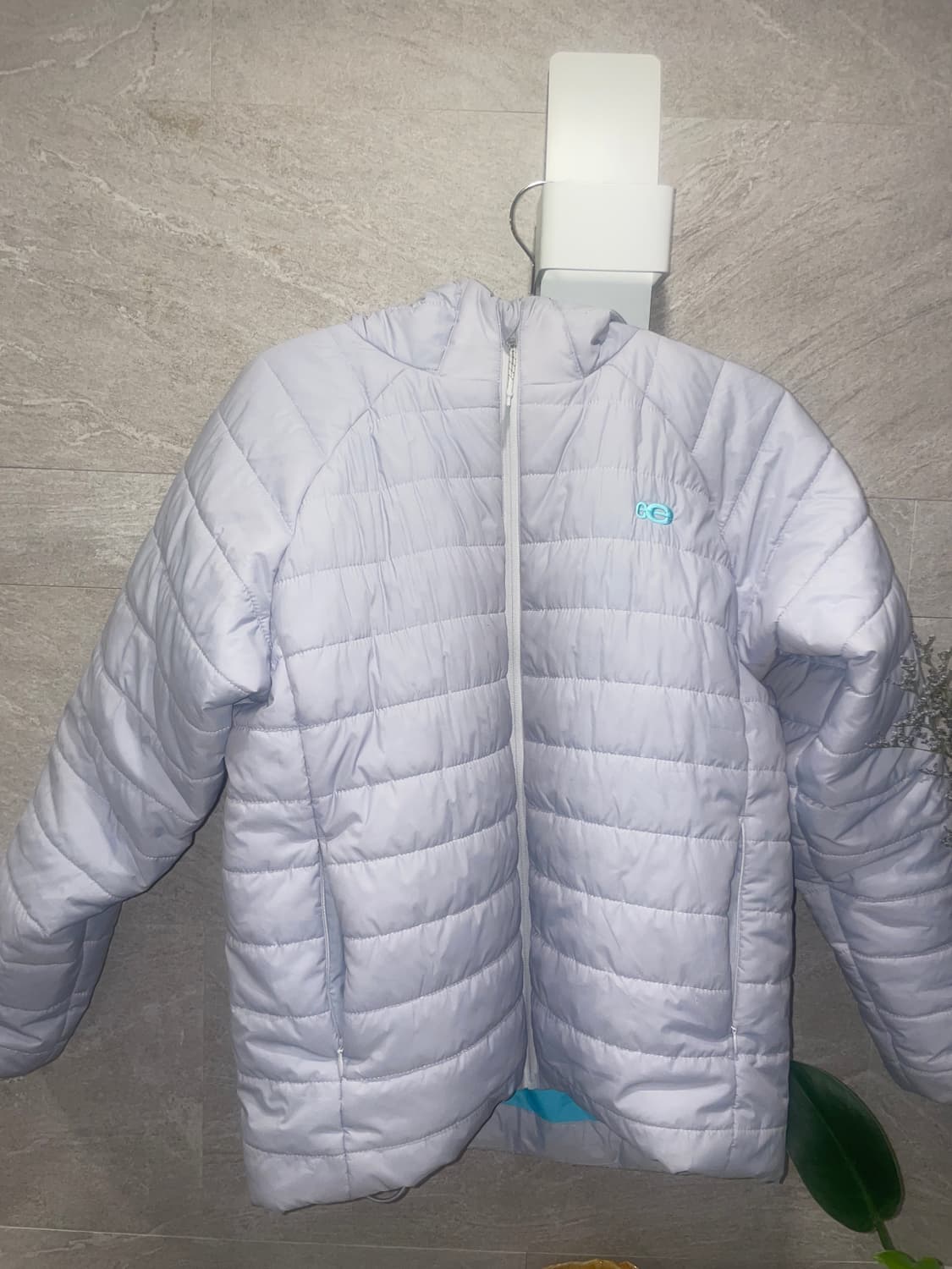 엔조블루스 후드 퀼팅 푸퍼 자켓 (Light Grey) 상품이미지6