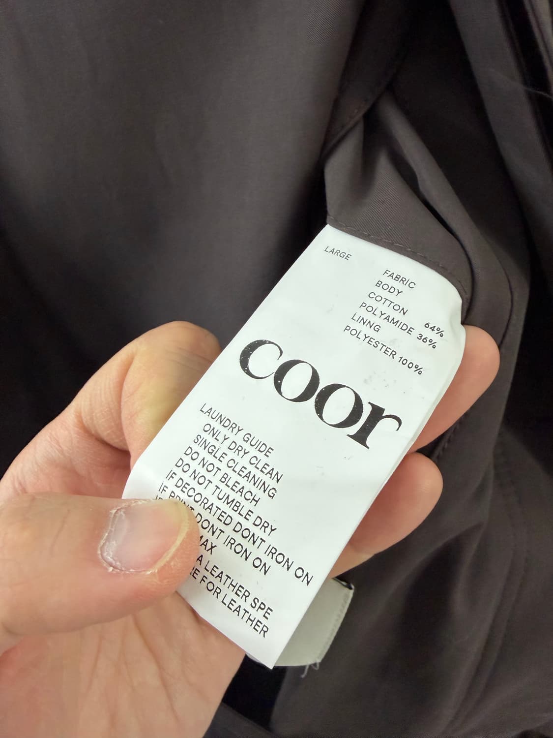 coor 쿠어 쿠어자켓 트렌치코트  상품이미지7