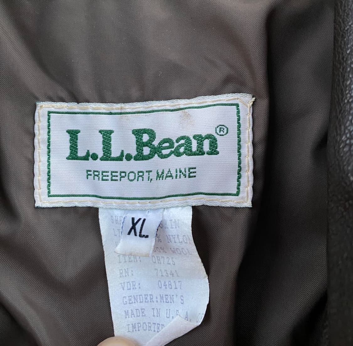 80’s L.L Bean 염소가죽 A2 자켓 상품이미지4
