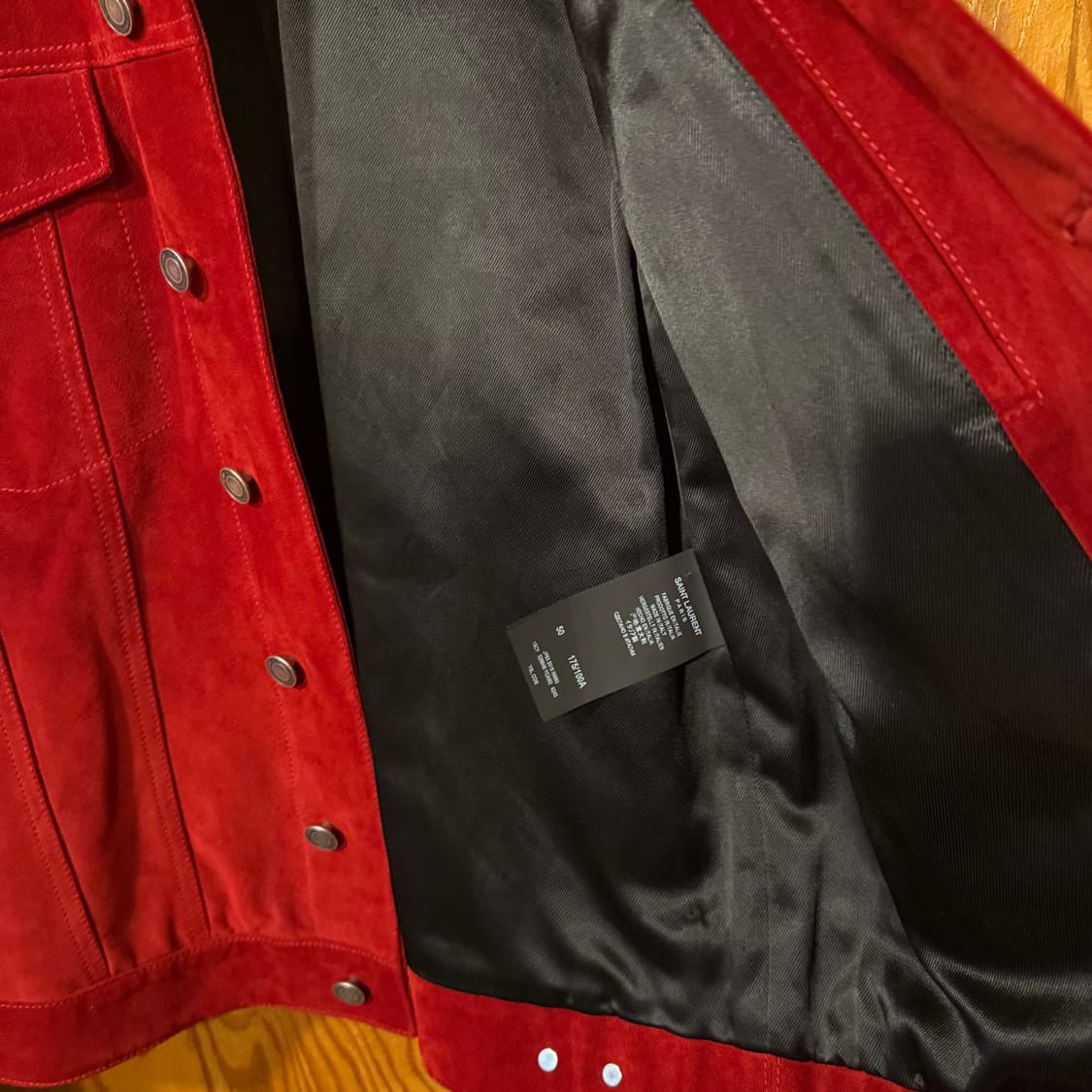 생로랑 스웨이드 자켓 50사이즈  상품이미지5