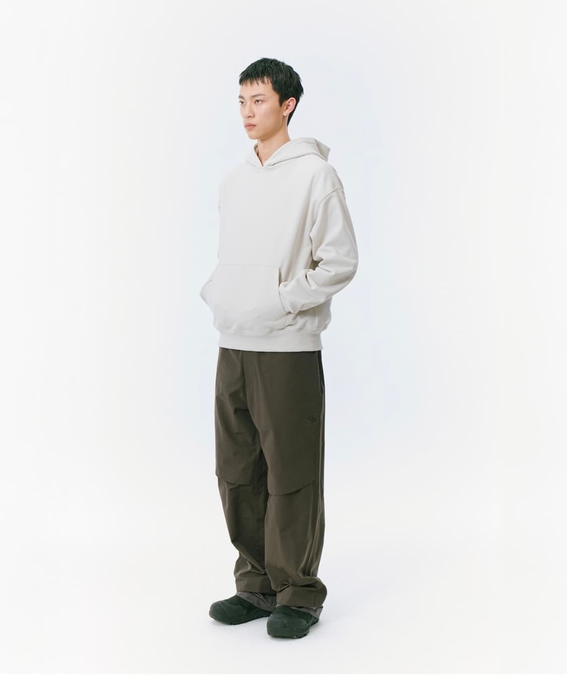 산산기어 로고 후디 라이트 그레이 상품이미지1