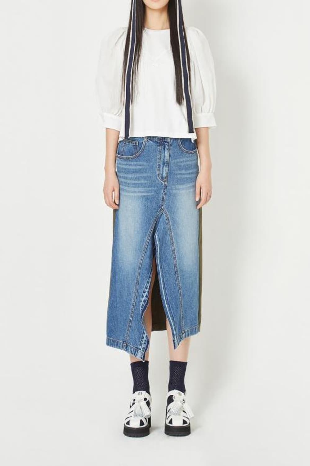 럭키슈에뜨 2023 우븐 패치 티셔츠 36사이즈 상품이미지1