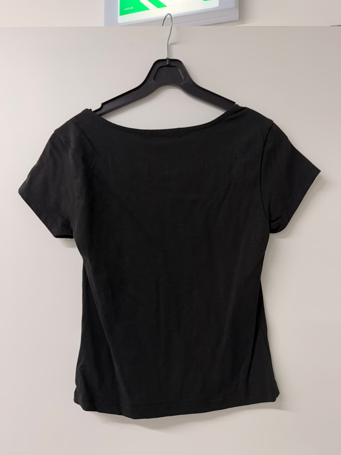 인스턴트펑크 Instantfunk 스퀘어넥 반팔 블랙 (새상품) 상품이미지4