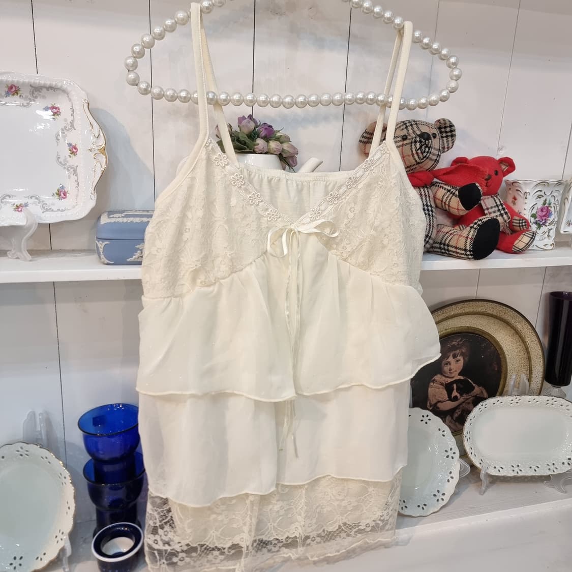 레이스 캉캉 나시 블라우스 상품이미지3