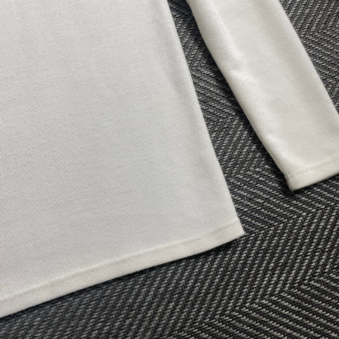 피앤콤마 빈티 머슬핏 미니멀 화이트 니트o 4378 상품이미지3