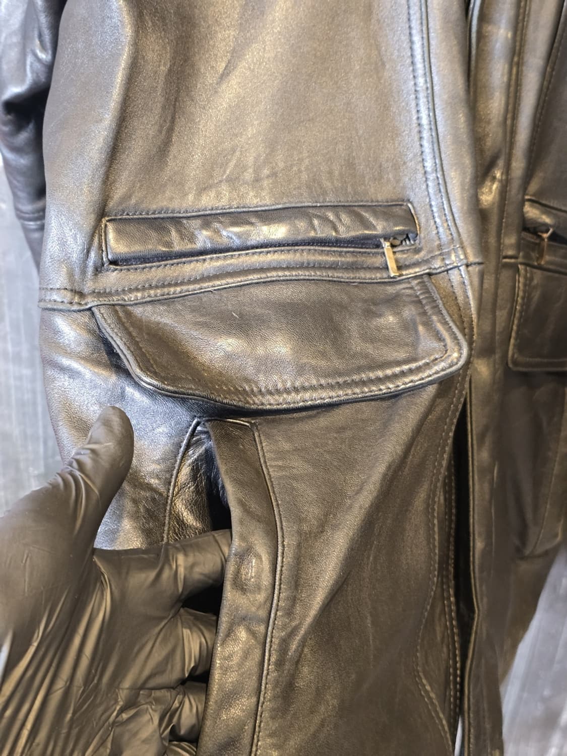 90s Urban Express Leather Jacket 상품이미지4
