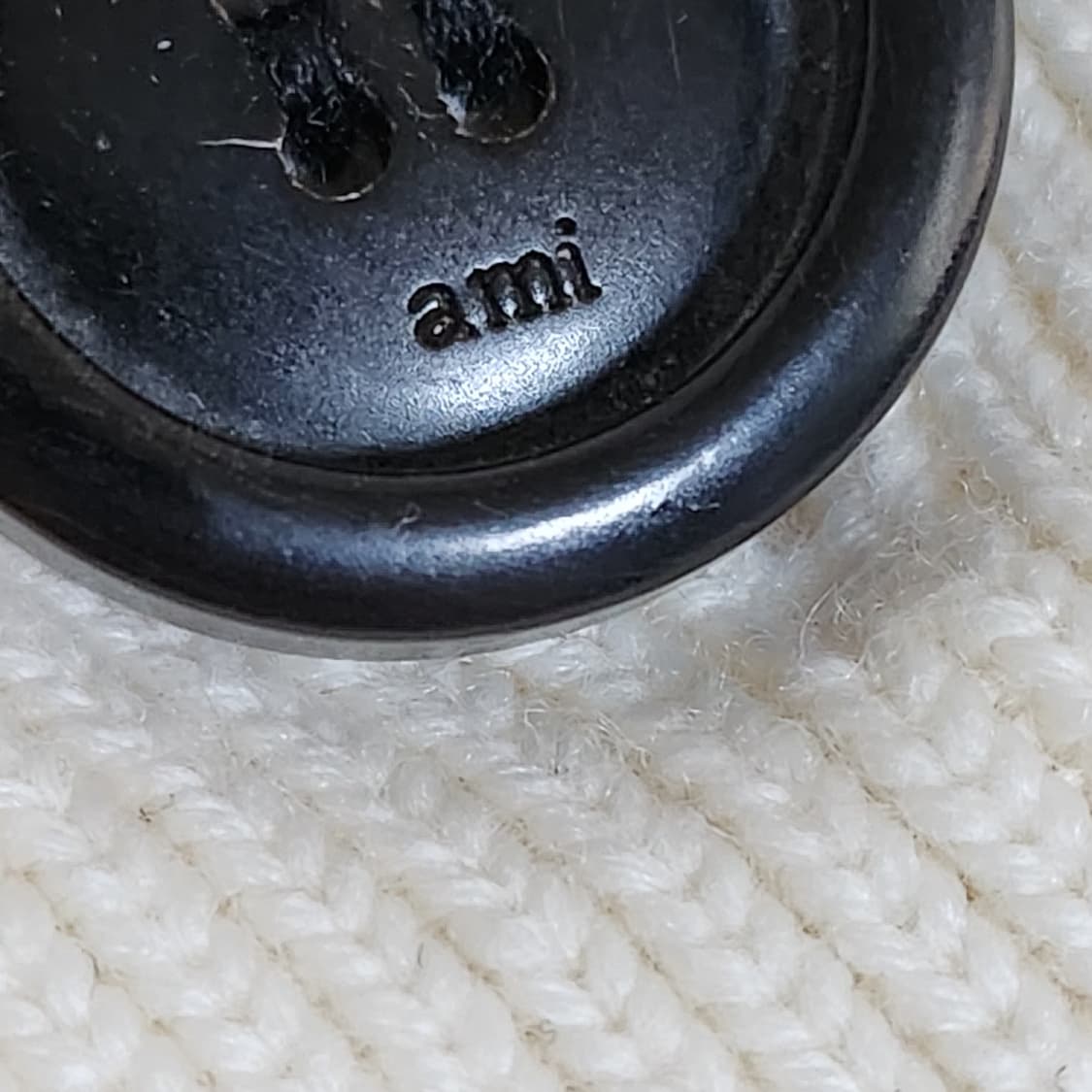 [M] 아미 화이트 빅하트 인타르시아 울 가디건 BFUKC002 018 상품이미지4