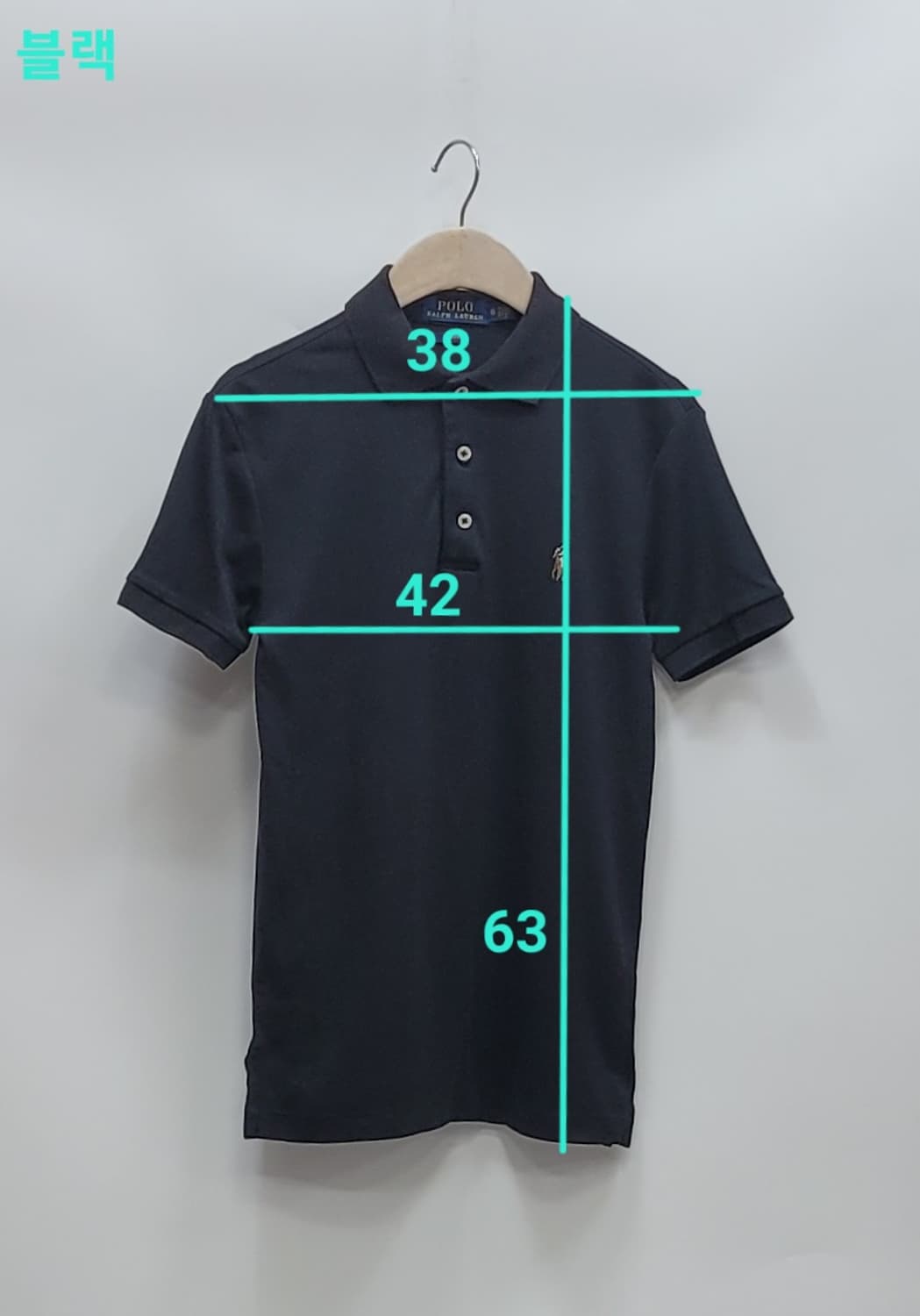 POLO 폴로 랄프로렌 멀티 포니 슬림핏 카라 티셔츠 / XS 블랙
 상품이미지8