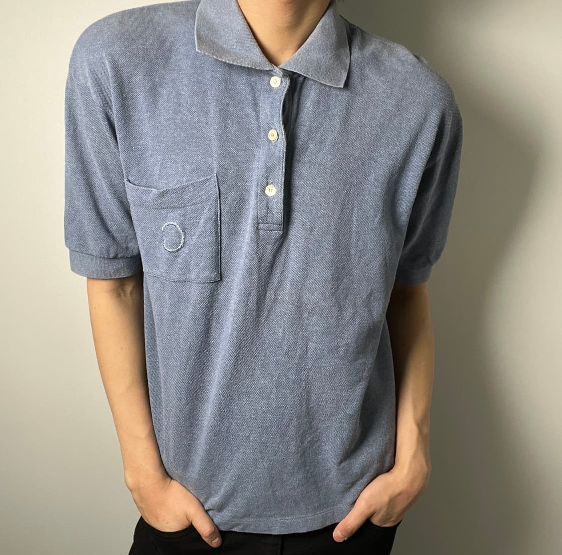 Celine 셀린느 빈티지 반팔 폴로 셔츠 M 상품이미지3