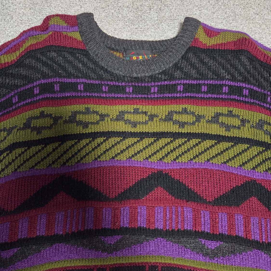 90's Made in USA Magnetic Force 니트 L-XL 상품이미지2