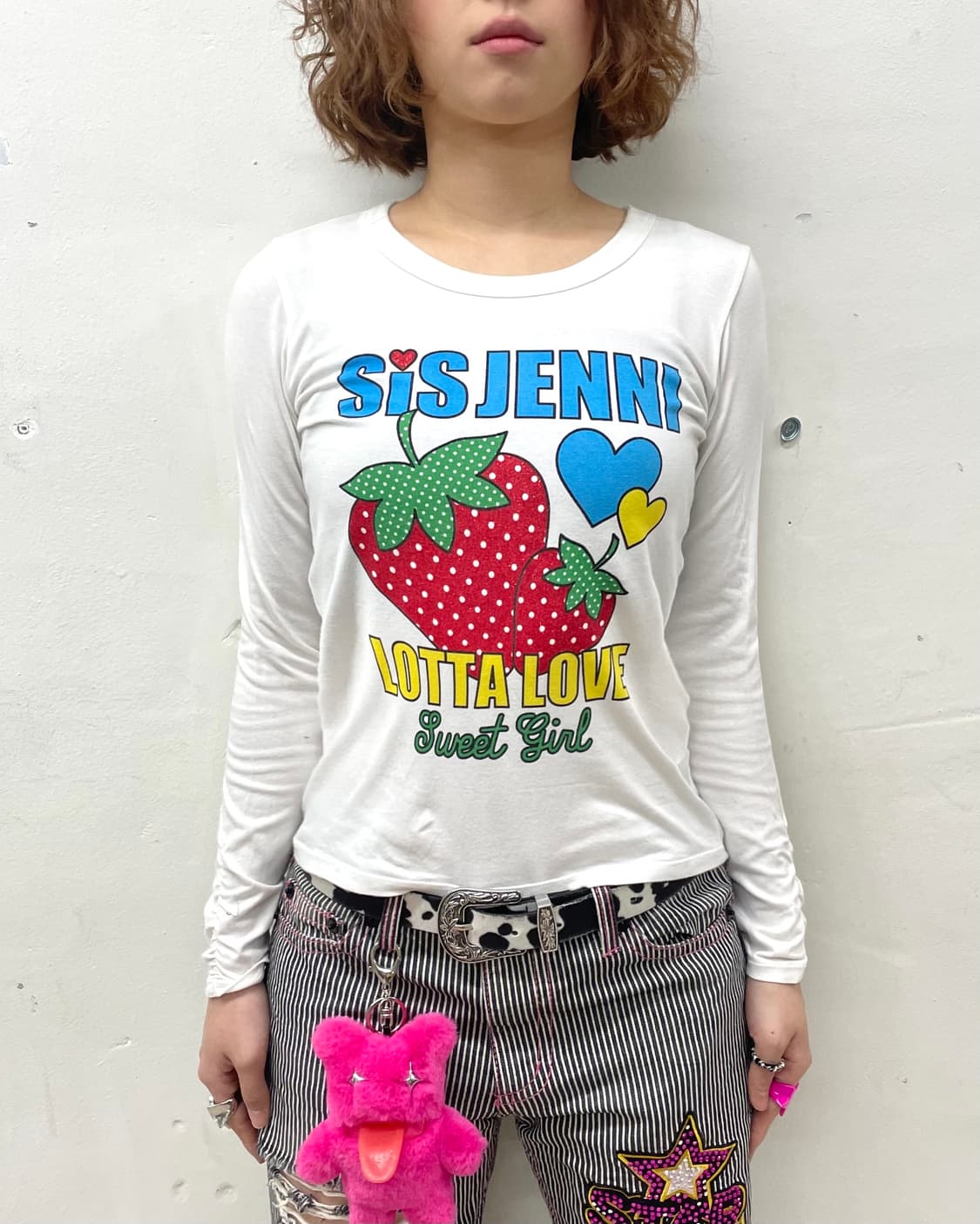 Jenny Glossy Strawberry Shirring Sleeve  상품이미지2