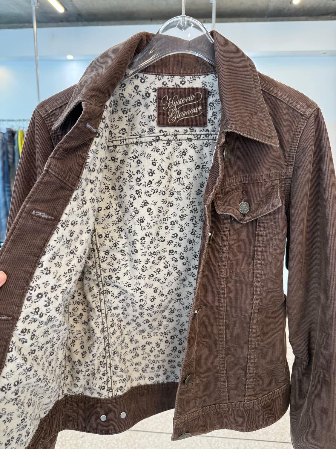 Hysteric Glamour brown coduroy jacket 상품이미지5