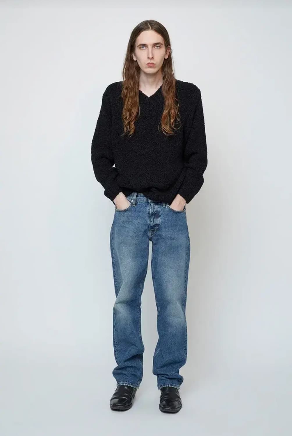 선플라워 아스케 스웨터 블랙 (M) 상품이미지2