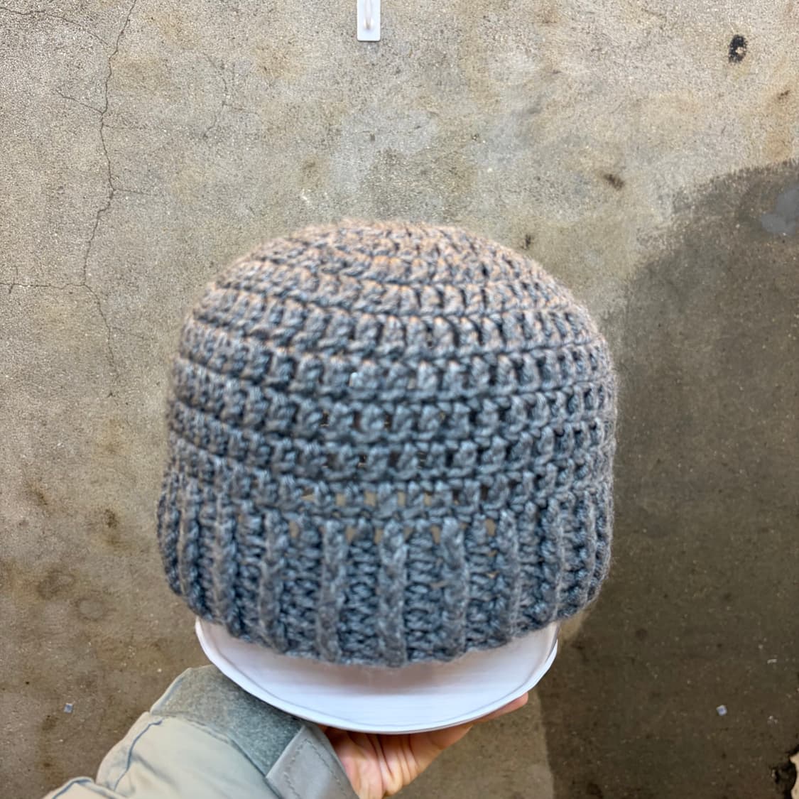 USA 빈티지 무지 니트 비니 상품이미지1