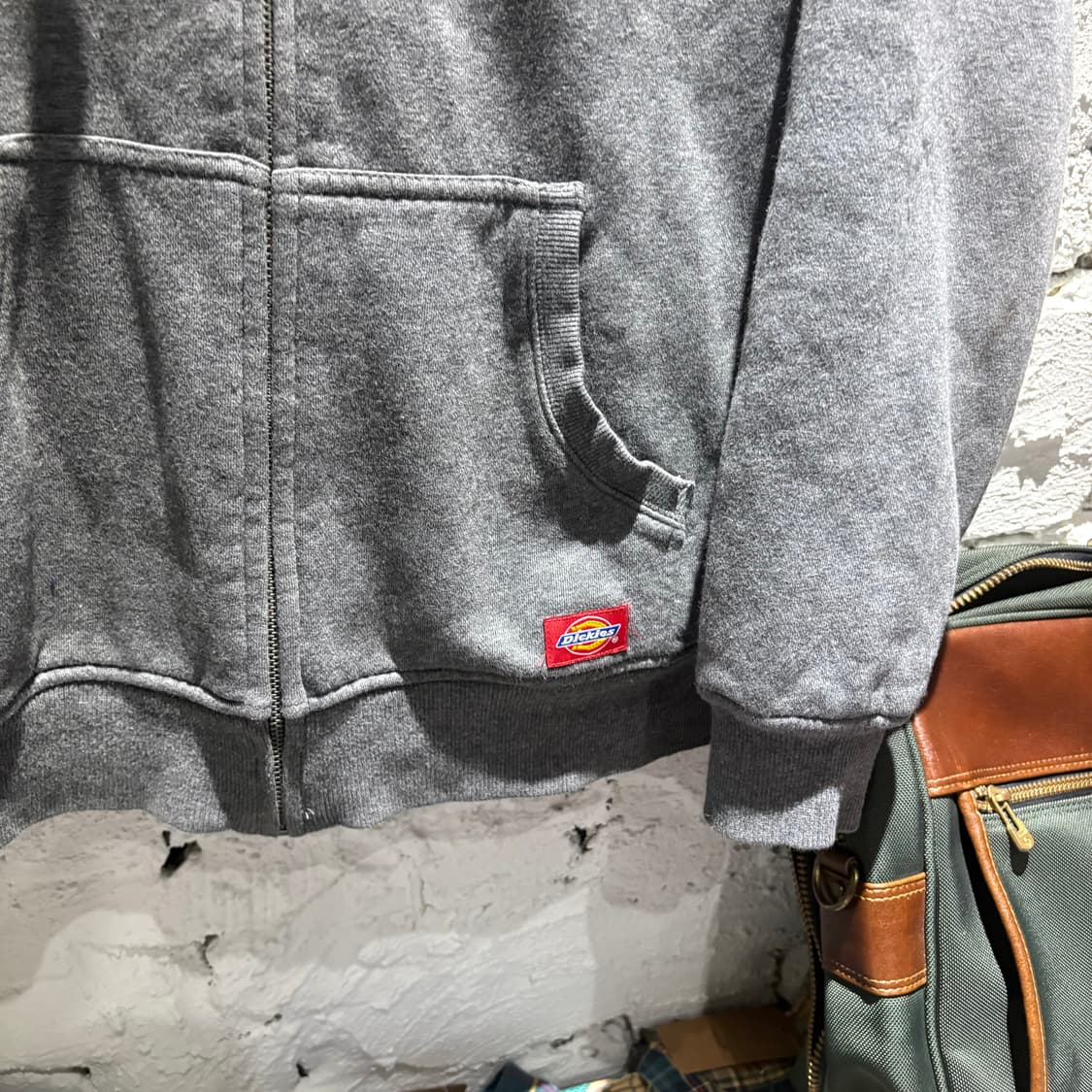 디키즈 빈티지 빅로고 안감양털 헤비후드집업 상품이미지4