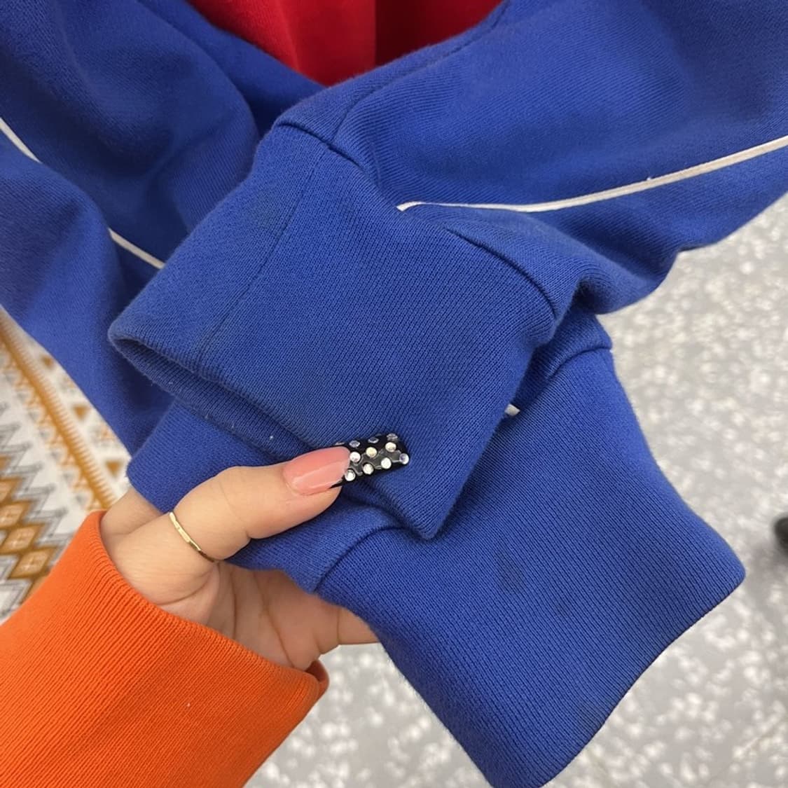 아디다스 올드스쿨 레트로 90's 배색 후드집업 M C10518 상품이미지8