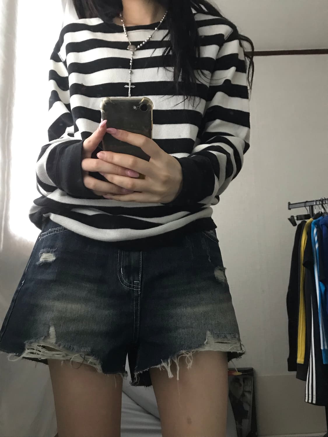 폴로 스트라이프 와플 롱슬리브 상품이미지7