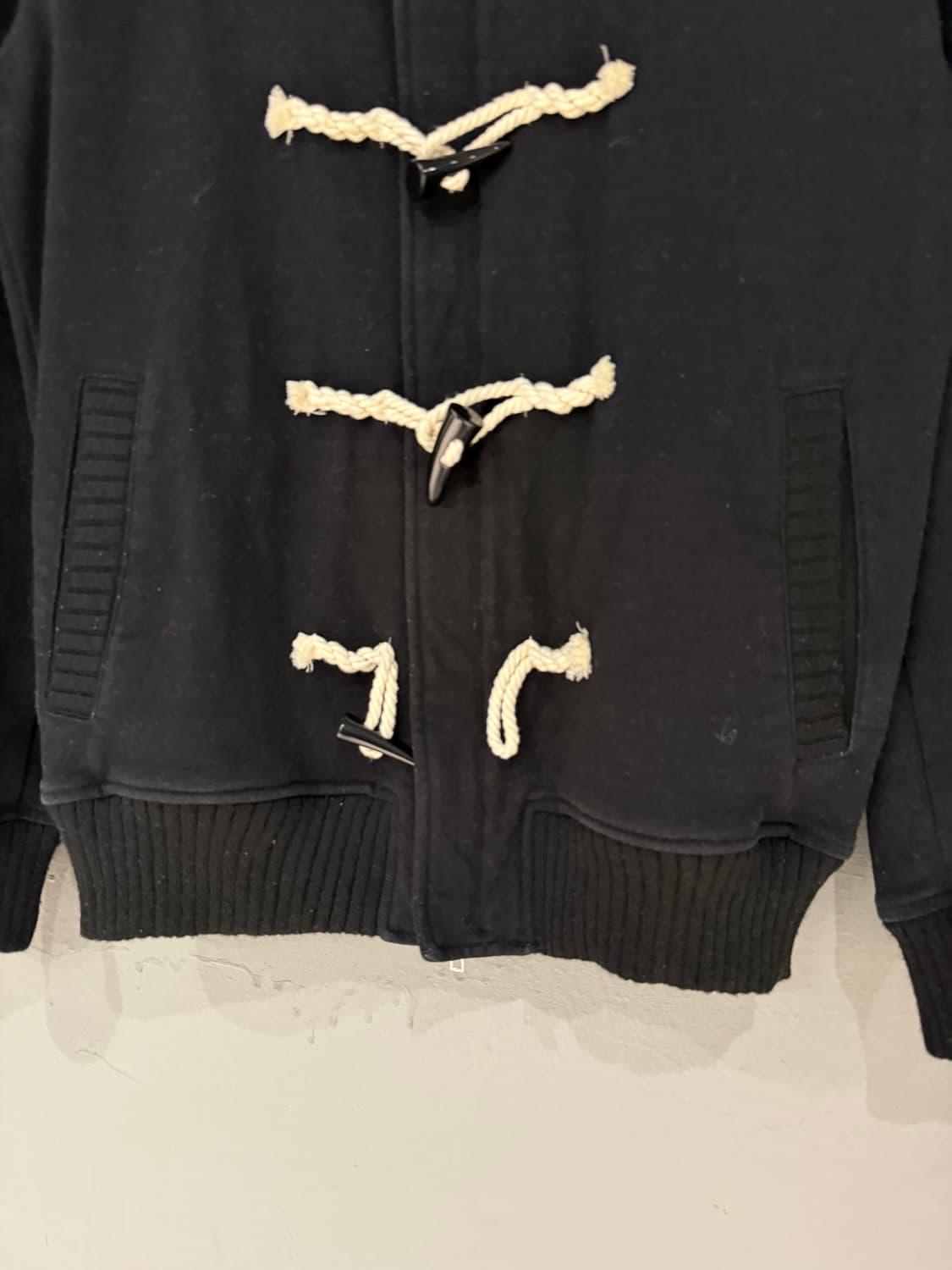 duffle button collar detail 2-way zip-up 상품이미지6