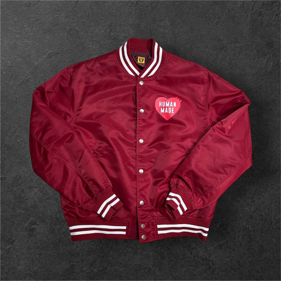 휴먼메이드 나일론 스타디움 자켓 버건디 S 상품이미지1