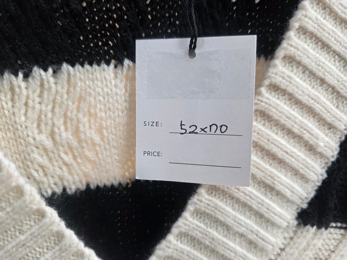 단가라 니트 조끼 상품이미지8