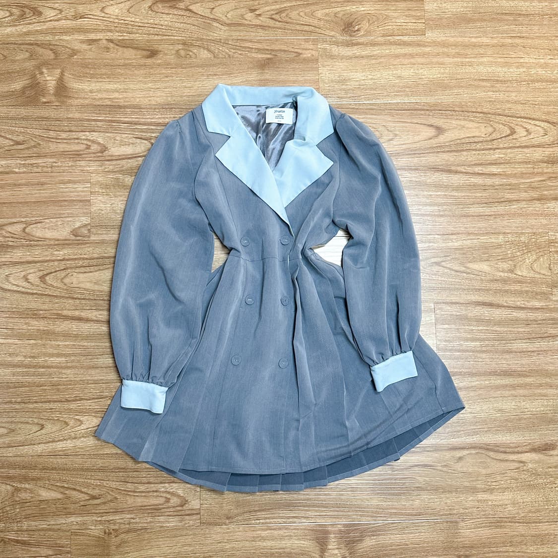 빈티지 교복 플리츠 원피스 히메갸루 로걀 라떼 헤이세이 아일릿 긱시크 상품이미지1